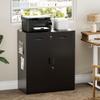 TaskStorz Metal Storage Cabinet 36" H, Garage Storage Cabinet with 2 Lockable Doors and 1 Drawer, Steel File Cabinets with Adjustable Shelves for Home Office, Garage, School, Apartment, Warehouse view 2