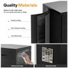 TaskStorz Metal Storage Cabinet 36" H, Garage Storage Cabinet with 2 Lockable Doors and 1 Drawer, Steel File Cabinets with Adjustable Shelves for Home Office, Garage, School, Apartment, Warehouse view 4