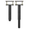 uxcell 2 Sets Adjustable Height Bed Frame Support Legs Replacement Bed Center Slat Support Legs for Sofa Cabinet(250mm-450mm/9.8"-17.7"), Black view 1
