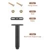 uxcell 2 Sets Adjustable Height Bed Frame Support Legs Replacement Bed Center Slat Support Legs for Sofa Cabinet(250mm-450mm/9.8"-17.7"), Black view 4