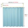 Wall Divider for Room Separation Hanging, 2 2.3 M Curtain Rod with Curtain/ Beauty Salon Partitions Set of 1, Privacy Screen Temporary Panels for Changing Room Bedroom ( Color : Gold Rod+Blue Curtain view 2