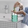 Soap Dispenser - 2 Pack, Clear Diamond Glass Refillable Hand Soap Dispensers, Hand and Dish Soap Dispenser, Soap Bottles with Gold Pump, Lotion Dispensers for Kitchen, Bathroom 330ml/12oz (Gold) view 4