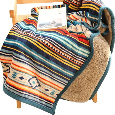 Creative Bohemian Trendy Throw Blanket|Thick Warm Cover Blanket Shawl|Super Soft and Cozy Knee Blanket for Couch Sofa Bed,A,70x100CM(27.5x39.3in)