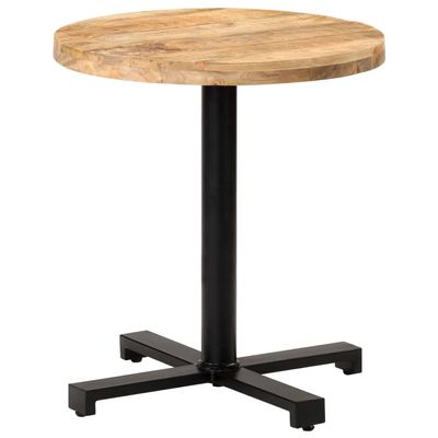 AJSEOYBS Pub Bar Table, Pub Height Table Bistro Table Mini-Buffet Table Desk Entry Way Table for Dining Room,Living Room,Bistro Table Round ?27.5"x29.5" Rough Mango Wood
