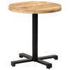 AJSEOYBS Pub Bar Table, Pub Height Table Bistro Table Mini-Buffet Table Desk Entry Way Table for Dining Room,Living Room,Bistro Table Round ?27.5"x29.5" Rough Mango Wood view 1