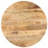AJSEOYBS Pub Bar Table, Pub Height Table Bistro Table Mini-Buffet Table Desk Entry Way Table for Dining Room,Living Room,Bistro Table Round ?27.5"x29.5" Rough Mango Wood view 3