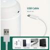 Portable Mini Humidifier, Colorful, Cool Mist, USB Powered. Perfect for Bedroom, Office & Car (300ml, Gray) view 4