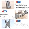 Aluminium Folding Drying Rack,Foldable Laundry Clothes Drying Rack Stand,Double Pole Drying Clothes RackBottom Mesh Tray StorageFor Drying Clothes Towels Bed LinenX-Shape Floor Drying Rack ( Color view 3