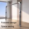 Aluminium Folding Drying Rack,Foldable Laundry Clothes Drying Rack Stand,Double Pole Drying Clothes RackBottom Mesh Tray StorageFor Drying Clothes Towels Bed LinenX-Shape Floor Drying Rack ( Color view 4