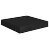 DYRJDJWIDHW Floating Wall Shelves 2 pcs Bookshelf for Bedroom,Shelves,Wood Bookcase,Suitable for Bedroom, Office, Living Room, Study,Black 9.1"x9.3"x1.5" MDF view 4