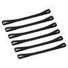 uxcell Towel Bands 6 Pack, Rubber Towel Clips for Storage Towels Books Blanket Clothing Stretchable Rubber Towel Bands, Black view 1