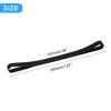 uxcell Towel Bands 6 Pack, Rubber Towel Clips for Storage Towels Books Blanket Clothing Stretchable Rubber Towel Bands, Black view 2