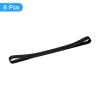 uxcell Towel Bands 6 Pack, Rubber Towel Clips for Storage Towels Books Blanket Clothing Stretchable Rubber Towel Bands, Black view 3