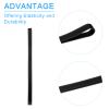 uxcell Towel Bands 6 Pack, Rubber Towel Clips for Storage Towels Books Blanket Clothing Stretchable Rubber Towel Bands, Black view 4