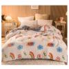 AOPPLSOT Thickened Winter Lamb Quilt, Super Soft Fluffy Comforter, Double Sided Velvet Quilted Fleece Blanket for Bed,White,150 * 200cm 3kg view 2