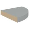 DYRJDJWIDHW Floating Corner Shelves 2 pcs Bookshelf for Bedroom,Shelves,Wood Bookcase,Suitable for Bedroom, Office, Living Room, Study,Gray 9.8"x9.8"x1.5" MDF view 4