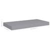 DYRJDJWIDHW Floating Wall Shelves 2 pcs Bookshelf for Bedroom,Shelves,Wood Bookcase,Suitable for Bedroom, Office, Living Room, Study,Gray 19.7"x9.1"x1.5" MDF view 2