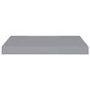 DYRJDJWIDHW Floating Wall Shelves 2 pcs Bookshelf for Bedroom,Shelves,Wood Bookcase,Suitable for Bedroom, Office, Living Room, Study,Gray 19.7"x9.1"x1.5" MDF view 4