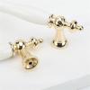 AOKLEY Simple White Gold Ceramic Handle Modern Simple Furniture Hardware Handle 1Pcs (Color : Z291-160mm) view 3