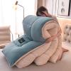 AOPPLSOT Winter Soft Warm Bed Quilt, Thickened Fluffy Comforter, Cashmere Quilt,Plush Duvet for Bed, Heavy Warm for Winter,Light Blue,180 * 220cm 4kg view 2