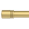 Box Space Curtain Rods for Windows 28 to 42 inches, 6/8 inch Diameter Adjustable Length End Cap Style Curtain Rod Set, Decorative Curtain Rod with Brackets - Gold view 1