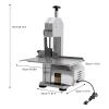 650W Electric Meat & Deli Slicer,110V 60HZ Electric Bone Saw, Adjustable Slice Thickness Stainless Steel Blades & Safe Non-Slip Feet view 2