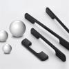 AOKLEY Modern Simple Aluminum Alloy Cabinet Door Handle Straight Bar Extended Door Handle Furniture Handle Door Hardware 1Pcs (Color : Black-160mm) view 3