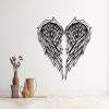 Large Angel Wings Metal Wall Art, Metal Angel Wings Wall Decor, Modern Minimalist Line Art, Feathers Sign, Guardian Artwork, Living Room, Bedroom Decor (47 x 20 in x 2pcs|120 x 51.5 cm x 2pcs, White) view 2