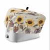2 Slice Toaster Cover, Sunflower Bread Machine Cover Retro Floral Butterfly Country Style Kitchen Appliance Dust Cover with Top Handle Fingerprint Protection Lightweight Kitchen Toaster Cover view 1