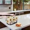 2 Slice Toaster Cover, Sunflower Bread Machine Cover Retro Floral Butterfly Country Style Kitchen Appliance Dust Cover with Top Handle Fingerprint Protection Lightweight Kitchen Toaster Cover view 4