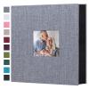 Mublalbum Photo Album 4x6 1000 Photos Linen Cover Large Picture Book Holds Horizontal and Vertical Pockets for Wedding Family Anniversary and Baby (Gray) view 1