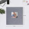 Mublalbum Photo Album 4x6 1000 Photos Linen Cover Large Picture Book Holds Horizontal and Vertical Pockets for Wedding Family Anniversary and Baby (Gray) view 2
