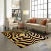 Abstract Tiger Skin Swirl Area Rug, Optical Illusion Non Slip Noise Reduction Throw Rug, Machine Washable Durable Carpet for Indoor Bedroom Living Room Office Decor Rug - 3 ft x 4 ft view 4