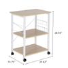 Rolling Cart,Shelving Units and Storage for Garage, Kitchen Storage Cart Art Cart Craft Organizer for Office, Home,Classroom,Shelf with Hooks Kitchen Rack Utility Stand Movable Cart Workstation Shelf view 3