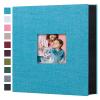 Mublalbum Photo Album 4x6 1000 Photos Linen Cover Large Picture Book Holds Horizontal and Vertical Pockets for Wedding Family Anniversary and Baby (Blue) view 1