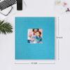 Mublalbum Photo Album 4x6 1000 Photos Linen Cover Large Picture Book Holds Horizontal and Vertical Pockets for Wedding Family Anniversary and Baby (Blue) view 2