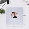 Mublalbum Photo Album 4x6 1000 Photos Linen Cover Large Picture Book Holds Horizontal and Vertical Pockets for Wedding Family Anniversary and Baby (White) view 2