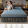 3-Pieces Bed Skirt Queen/Full/King Size Velvet Quilted Bedspread Set with 2 Pillow Shams 18Deep Dust Ruffle Drop 3-Side Dust Ruffle Drape Fitted Sheet for Bed Cover ( Color : #21 , Size : 180x220CM/7 view 2