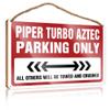 Farmhouse Signs Piper Turbo Aztec Parking Only Wooden Sign Posters For Boys Room Fall Door Decor (Size : 15X28CM) view 1