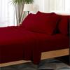 AHJ Beddings Luxurious 600 Thread Count Twin-XL Size 8 Piece Bed in a Bag (with 500GSM Comforter, 22" Deep Pocket Sheet Set and Bedskirt) 100% Egyptian Cotton - Burgundy Solid view 2