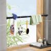 Tension Rod 16 to 26 Inch Adjustable Curtain Rod No Drilling Black Tension Curtain Rod Spring Tension Curtain Rod for Bookshelf Diy Projects Kitchen Cupboard Bathroom Wardrobe 2PCS view 2