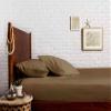 AHJ Beddings Luxurious 600 Thread Count Olympic-Queen Size 8 Piece Bed in a Bag (with 500GSM Comforter, 28" Deep Pocket Sheet Set and Bedskirt) 100% Egyptian Cotton - Taupe Solid view 4