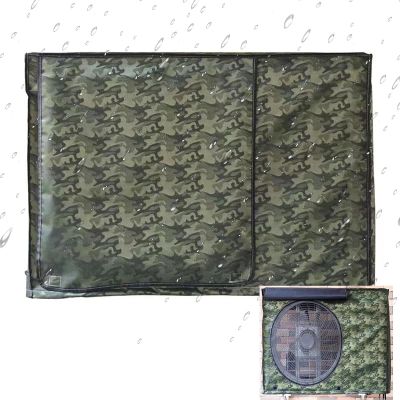 DAZULI Air Conditioner Cover for Outside Ac Units, Heavy Duty 600d Oxford Cloth Uv/rain/Snow/Waterproof Sheet for Outside to Hide Air Conditioner(Size:86x56x33cm,Color:Green)