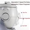 Intelligent Automatic Cooking Machine, 6L Intelligent Automatic Cooking Machine with 360 Rotating and 3D All-Round Heating, Adjustment 3 Gears Firepower and Pot Body, for Home Restaurant view 2
