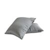 Fabric Mart Direct Plain Pillow Covers Silver Grey Pack of 2, 22"x22" (55x55 cm) Pillow Covers, Art Silk Plain, Solid Throw Pillowcase for Sofa, Solid Pattern Modern Style - Silver Gray Luxury view 3