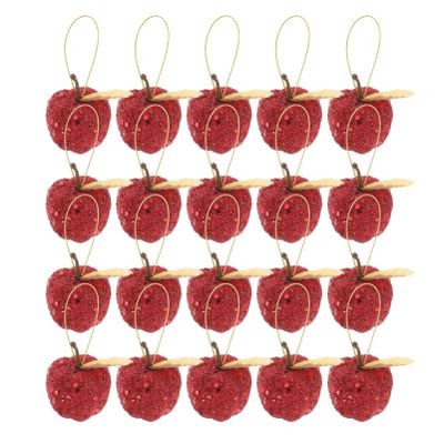 20Pcs Shaped Christmas Tree Hanging Ornaments Christmas Baubles for Xmas Christmas Tree Decor Hanging Ornaments