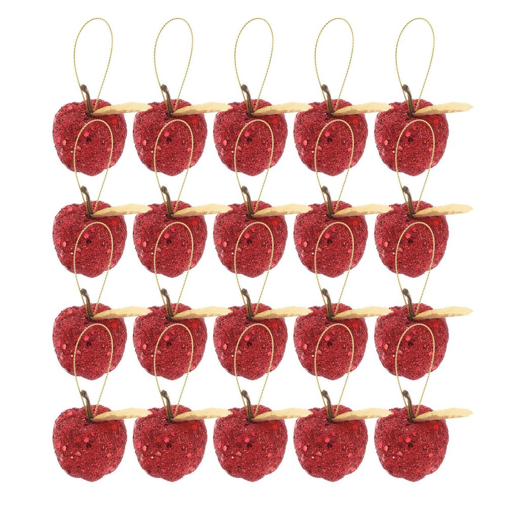 20Pcs Shaped Christmas Tree Hanging Ornaments Christmas Baubles for Xmas Christmas Tree Decor Hanging Ornaments