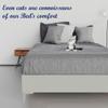 Greaton, 15-Inch Premium Vinyl Material Wood Box Spring/Bed Frame, Durable, Stylish, Multi Colour Options and Comfortable Foundation with Silver Metal Legs, Twin XL, Light Gray view 3