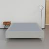 Greaton, 15-Inch Premium Vinyl Material Wood Box Spring/Bed Frame, Durable, Stylish, Multi Colour Options and Comfortable Foundation with Acrylic Legs, Twin, Light Gray view 1