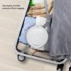 Collapsible Water Kettle, 304 Stainless Steel Heat Dissipation White Portable Fast Boiling Collapsible Water Kettle for Camping Hotel (US Plug 110V) view 4